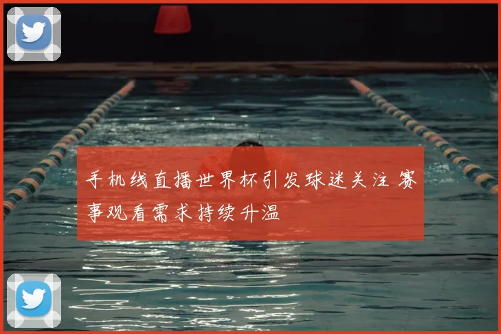 手机线直播世界杯引发球迷关注 赛事观看需求持续升温