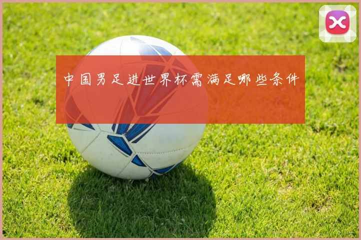 中国男足进世界杯需满足哪些条件