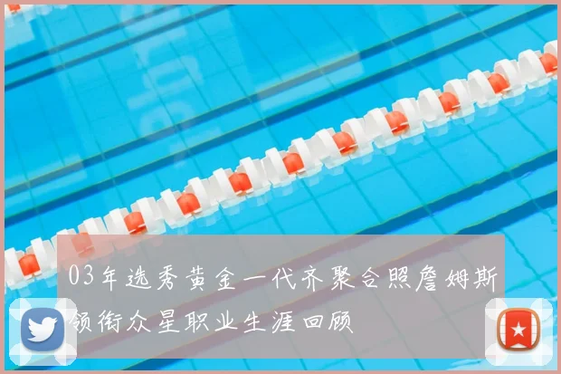 03年选秀黄金一代齐聚合照詹姆斯领衔众星职业生涯回顾